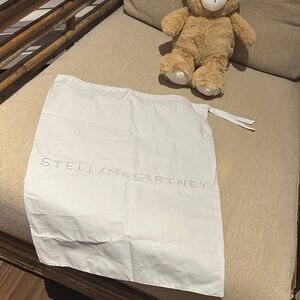 BNWOT Stella McCartney authentic white logo drawstring dust bag